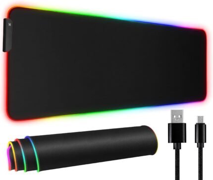ماوس باد جيمينج RGB XXL بإضاءة LED – مقاس 80×30سم×4 مم