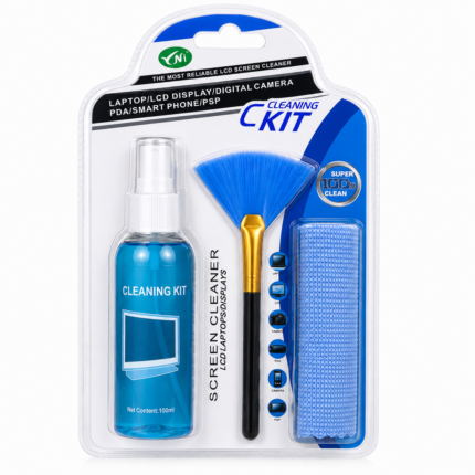 طقم تنظيف الشاشات والأجهزة الإلكترونية الثلاثي (3-Piece Screen Cleaning Kit)