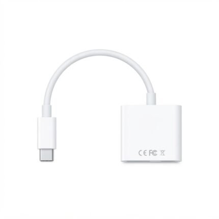 كابل محول أبيض - ميني ديسبلاي بورت (Mini DP) إلى DVI - لنقل وعرض الفيديو بدقة عالية لأجهزة أبل واللابتوب