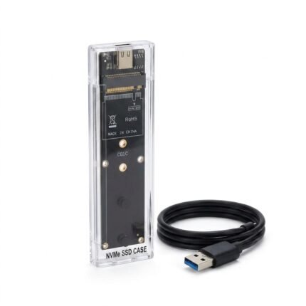 راكة / كيسة خارجية لهارد M.2 NVMe SSD بمنفذ Type-C (M.2 NVMe SSD Enclosure Type-C) (كود 1124)