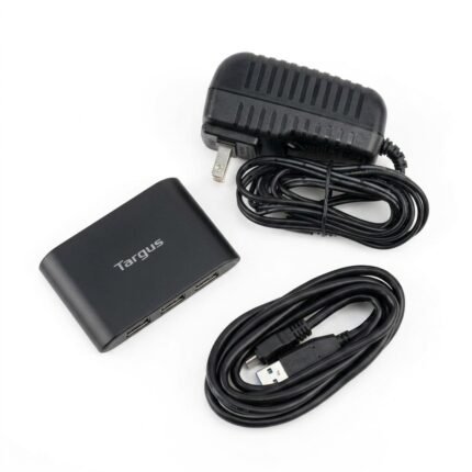 موزع يو إس بي تارجوس مع محول طاقة وكابل توصيل (Targus USB Hub with Power Adapter & Cable) اصلي